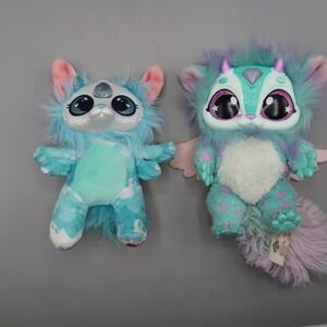 Magic Mixies Diamond Symbol Magical Misting Interactive Blue Plush Toy Lot‎ of 2